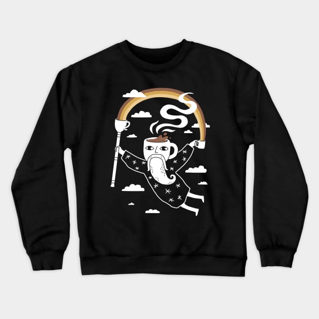 Joe The Coffee Wizard Crewneck Sweatshirt by obinsun